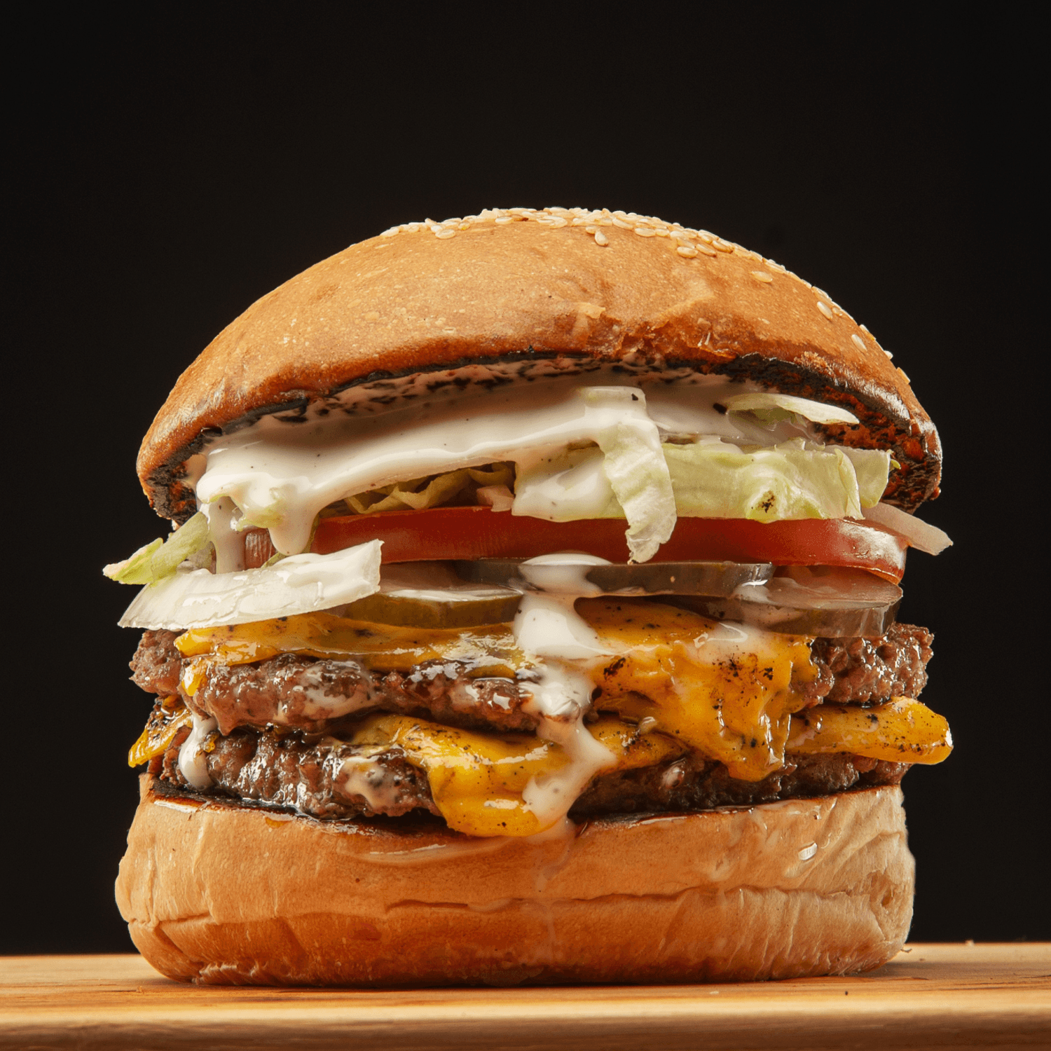 Delicious burger representing family meal planning and smart food choices